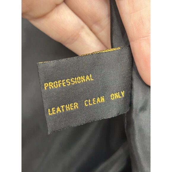 Vintage Adler Leather Jacket Men’s Large Southwestern Aztec Bomber Zip Up 90s - Picture 13 of 13